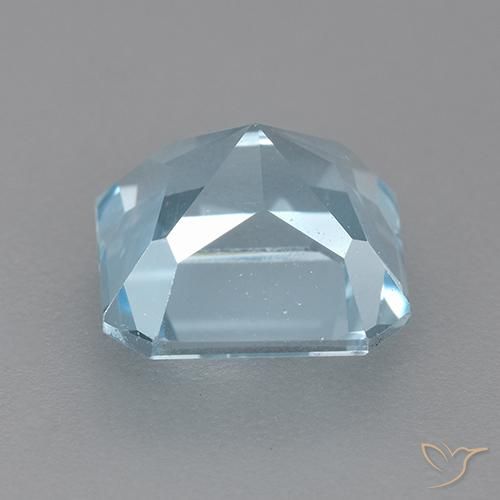 Topázio Céu azul Natural 3.29ct, Corte Octógono / Esmeralda, VVS-VS