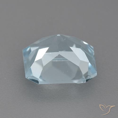Topázio Céu azul Natural 2.78ct, Corte Octógono / Esmeralda, VVS-VS