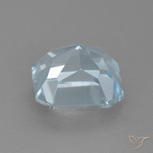 Topázio Céu azul Natural 3.13ct, Corte Octógono / Esmeralda, VVS-VS