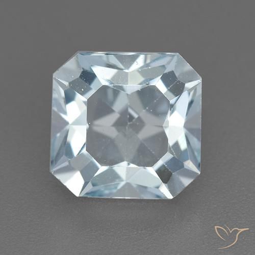 2.78ct Natural Céu azul Topázio, Corte Esmeralda, VVS-VS