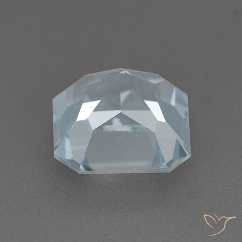 Topázio Céu azul Natural 2.78ct, Corte Octógono / Esmeralda, VVS-VS