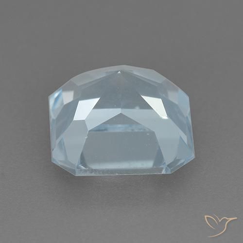 Topázio Céu azul Natural 3.25ct, Corte Octógono / Esmeralda, VVS