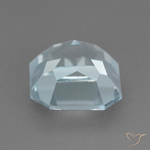 Topázio Céu azul Natural 3.14ct, Corte Octógono / Esmeralda, VVS