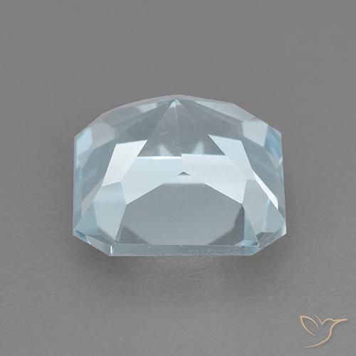Topázio Céu azul Natural 3.24ct, Corte Octógono / Esmeralda, VVS-VS