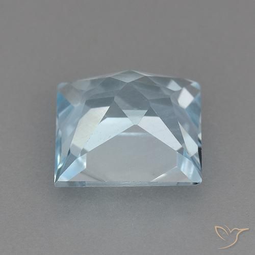 Topázio Céu azul Natural 2.81ct, Quadrado, VVS-VS