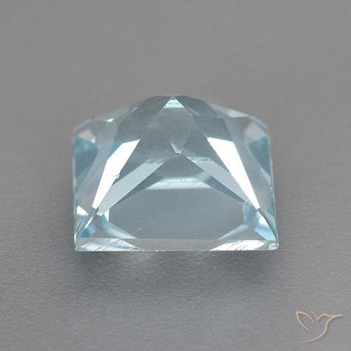 Topázio Céu azul Natural 3.18ct, Quadrado, VVS-VS
