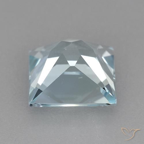 Topázio Céu azul Natural 3.15ct, Quadrado, VVS