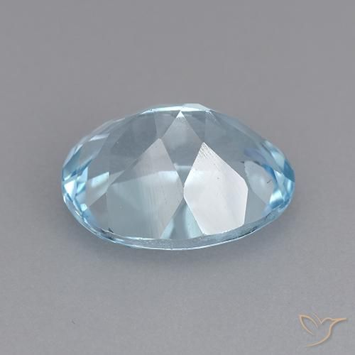 Topázio Céu azul Natural 3.44ct, oval, VVS-VS