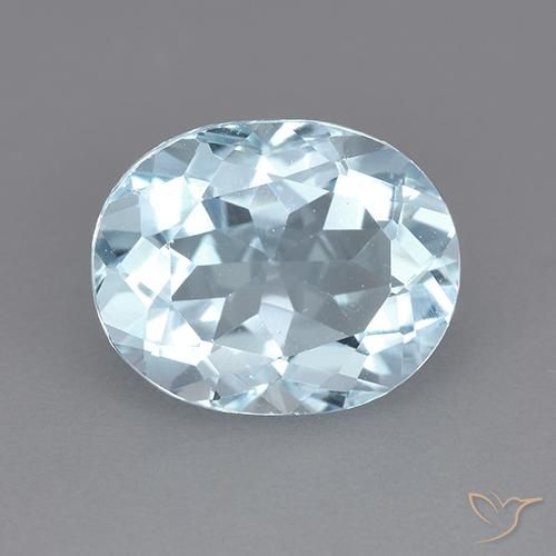 3.65ct Natural Céu azul Topázio, oval, VVS