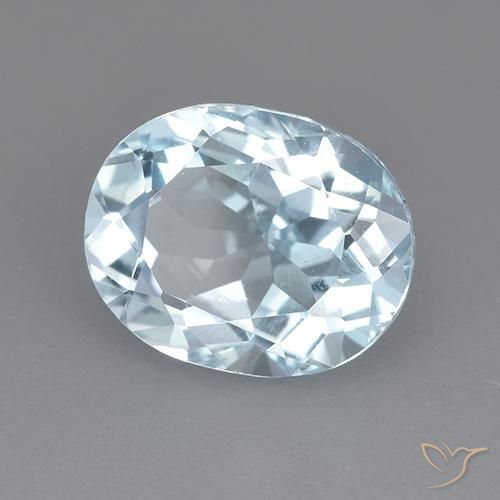 Topázio Céu azul Natural 3.65ct, oval, VVS