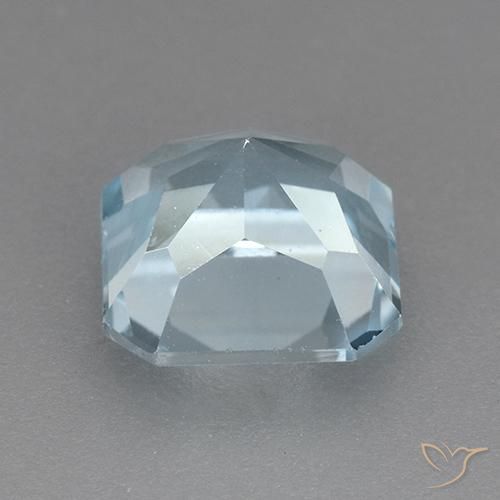Topázio Céu azul Natural 3.02ct, Corte Octógono / Esmeralda, VVS
