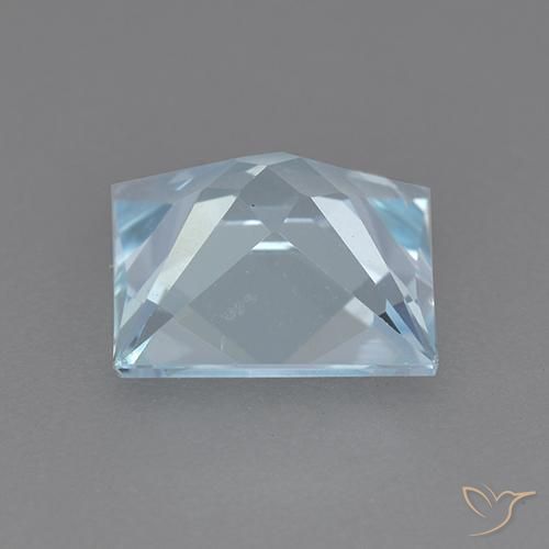 Topázio Céu azul Natural 2.76ct, Quadrado, VVS-VS