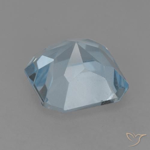 Topázio Céu azul Natural 3.06ct, Corte Octógono / Esmeralda, VVS-VS