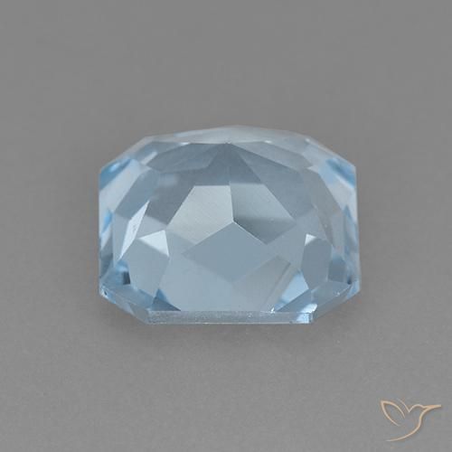 Topázio Céu azul Natural 2.73ct, Corte Octógono / Esmeralda, VVS