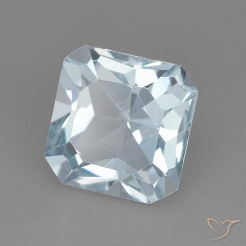 Topázio Céu azul Natural 3.10ct, Corte Octógono / Esmeralda, VVS