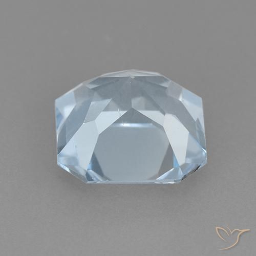 Topázio Céu azul Natural 2.86ct, Corte Octógono / Esmeralda, VVS-VS