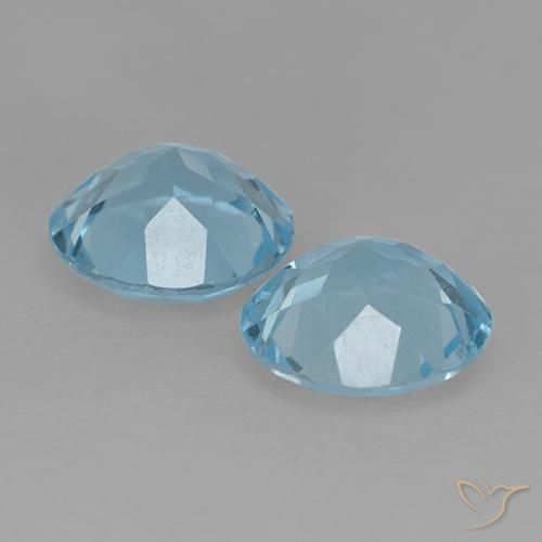 Pedras preciosas de Topázio Azul Suíço natural de 4.16 ct, Redondo, VS