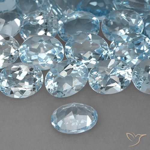 Topázio Céu azul Natural 2.31ct, oval, VVS-VS