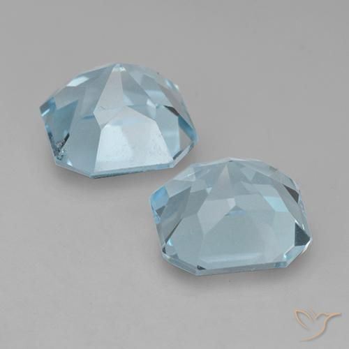 Pedras preciosas de Topázio Céu azul natural de 8.49 ct, Corte Octógono / Esmeralda, VVS-VS