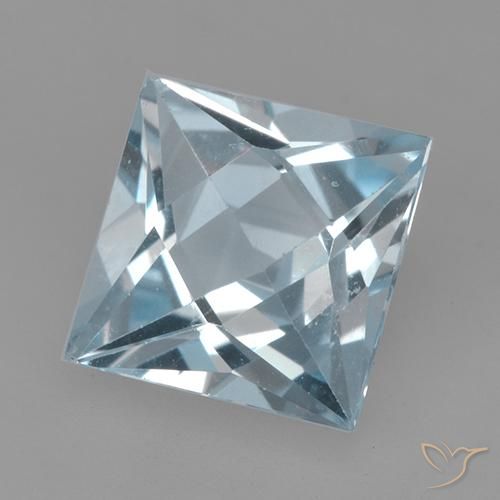 Topázio Céu azul Natural 2.04ct, Quadrado, VVS