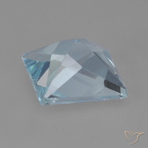 Topázio Céu azul Natural 2.04ct, Quadrado, VVS