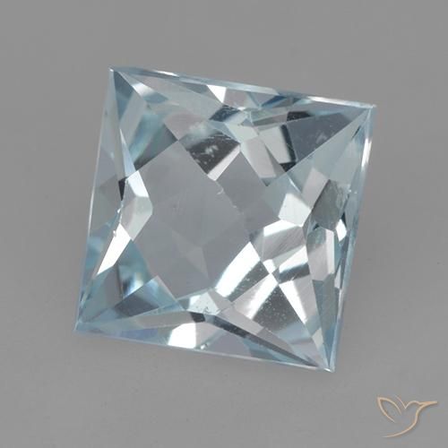 Topázio Céu azul Natural 2.01ct, Quadrado, VVS-VS