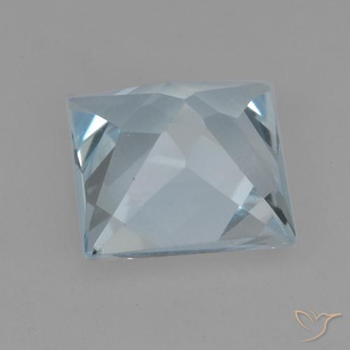 Topázio Céu azul Natural 2.01ct, Quadrado, VVS-VS