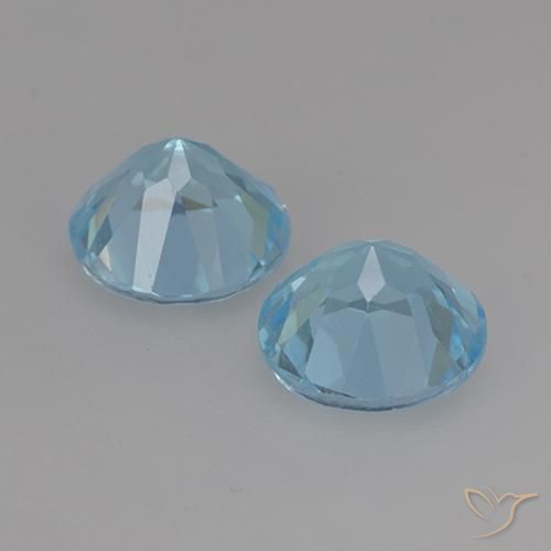 Pedras preciosas de Topázio Céu azul natural de 4.75 ct, Redondo, VS