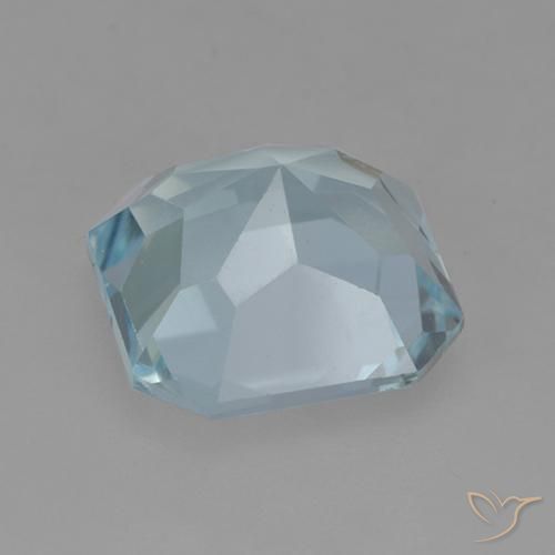 Topázio Céu azul Natural 3.88ct, Corte Octógono / Esmeralda, VVS-VS