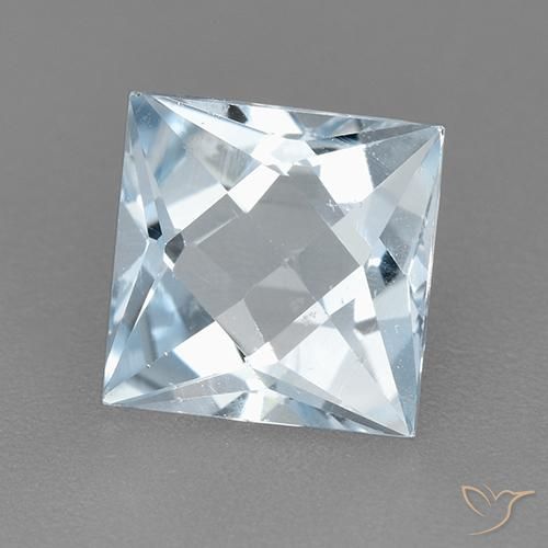Topázio Céu azul Natural 2.01ct, Quadrado, VVS-VS