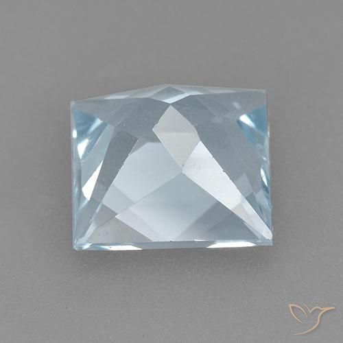 Topázio Céu azul Natural 2.10ct, Quadrado, VVS-VS