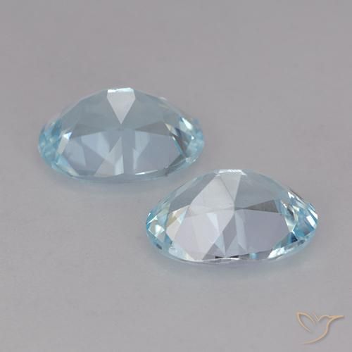 Pedras preciosas de Topázio Céu azul natural de 4.06 ct, oval, VVS-VS