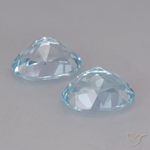 Pedras preciosas de Topázio Céu azul natural de 4.96 ct, oval, VVS