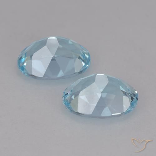 Pedras preciosas de Topázio Céu azul natural de 4.73 ct, oval, VVS-VS