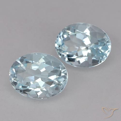 Pedras preciosas de Topázio Céu azul natural de 4.91 ct, oval, VVS