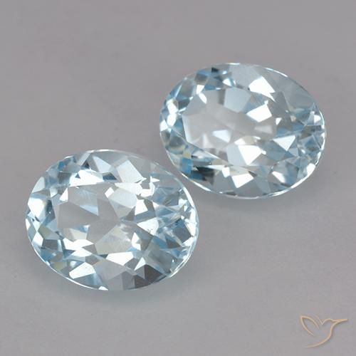 Pedras preciosas de Topázio Céu azul natural de 5.10 ct, oval, VVS-VS