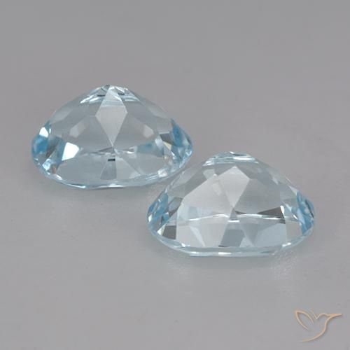 Pedras preciosas de Topázio Céu azul natural de 5.10 ct, oval, VVS-VS