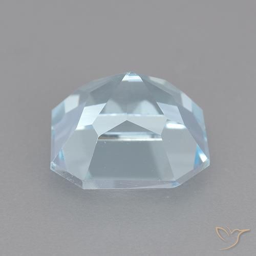 Topázio Céu azul Natural 4.22ct, Corte Octógono / Esmeralda, VVS