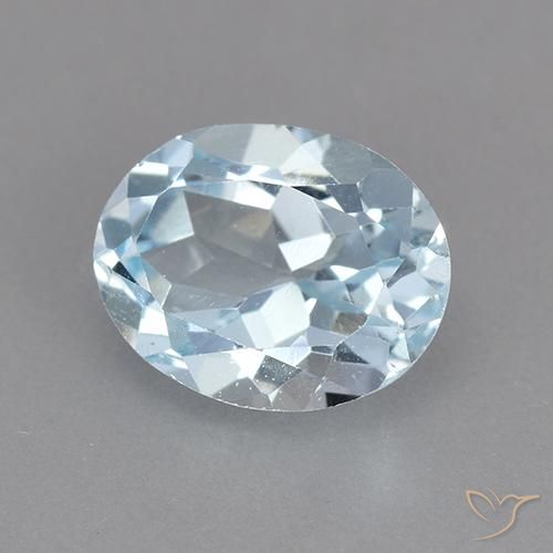 Topázio Céu azul Natural 2.46ct, oval, VVS-VS