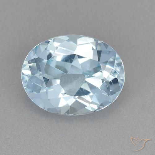 2.32ct Natural Céu azul Topázio, oval, VVS-VS