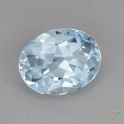 Topázio Céu azul Natural 2.32ct, oval, VVS-VS