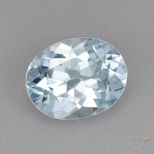 Topázio Céu azul Natural 2.14ct, oval, VVS-VS