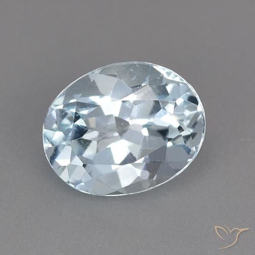 2.40ct Natural Céu azul Topázio, oval, VVS-VS