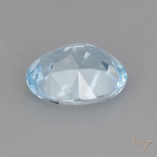 Topázio Céu azul Natural 2.20ct, oval, VVS-VS