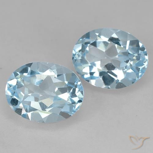Pedras preciosas de Topázio Céu azul natural de 5.00 ct, oval, VVS
