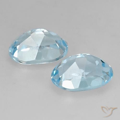 Pedras preciosas de Topázio Céu azul natural de 5.00 ct, oval, VVS