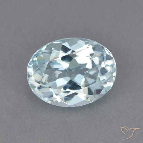 2.36ct Natural Céu azul Topázio, oval, VVS-VS