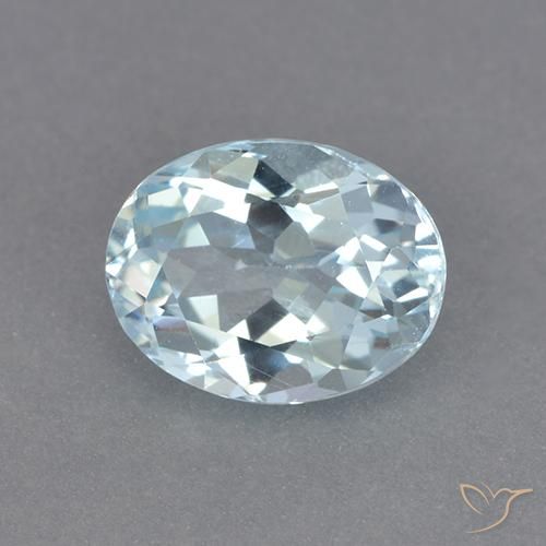 Topázio Céu azul Natural 2.36ct, oval, VVS-VS