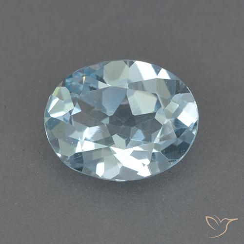 2.24ct Natural Céu azul Topázio, oval, VVS-VS