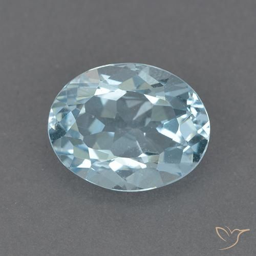 2.36ct Natural Céu azul Topázio, oval, VVS-VS
